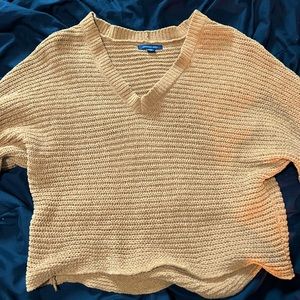 American Eagle Mustard Yellow Knit Top